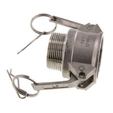 Camlock DN 40 (1 1/2'') Stainless Steel Coupling R 1 1/2'' Male Thread Type B MIL-C-27487