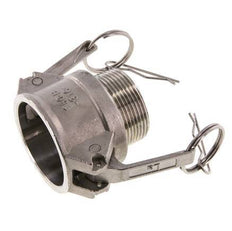 Camlock DN 40 (1 1/2'') Stainless Steel Coupling R 1 1/2'' Male Thread Type B MIL-C-27487