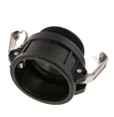 Acoplamiento de polipropileno Camlock DN 75 (3'') R 3'' rosca macho Tipo B MIL-C-27487
