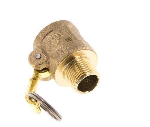 Camlock DN 15 (1/2'') Brass Coupling R 1/2'' Male Thread Type B MIL-C-27487