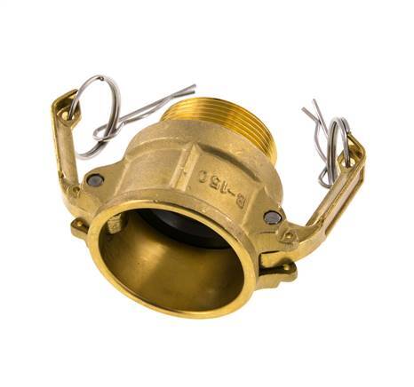 Camlock DN 40 (1 1/2'') Brass Coupling R 1 1/2'' Male Thread Type B MIL-C-27487
