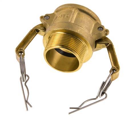 Camlock DN 40 (1 1/2'') Brass Coupling R 1 1/2'' Male Thread Type B MIL-C-27487