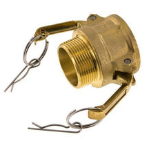 Camlock DN 40 (1 1/2'') Brass Coupling R 1 1/2'' Male Thread Type B MIL-C-27487