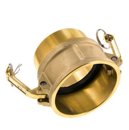 Camlock DN 75 (3'') Brass Coupling R 3'' Male Thread Type B MIL-C-27487
