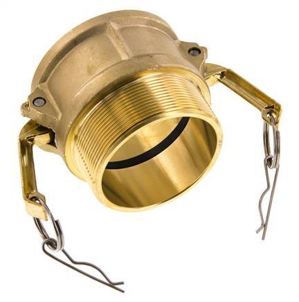 Camlock DN 75 (3'') Brass Coupling R 3'' Male Thread Type B MIL-C-27487