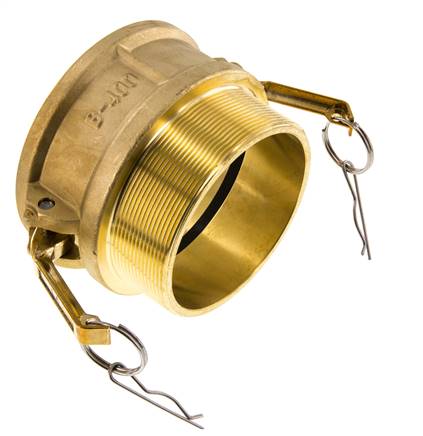 Acoplamiento de latón Camlock DN 120 (5'') R 5'' rosca macho Tipo B MIL-C-27487