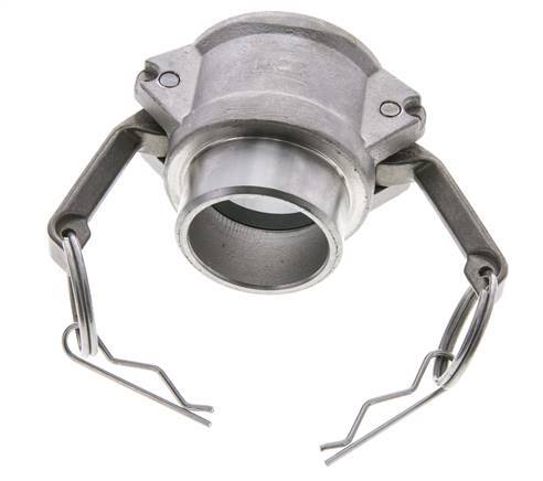Camlock DN 40 (1 1/2'') Stainless Steel Coupling Weld End (48.3 mm) Type B (AS) MIL-C-27487