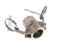 Acoplamiento de acero inoxidable Camlock DN 15 (1/2'') Rp 1/2'' Rosca Hembra Tipo D MIL-C-27487
