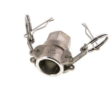 Acoplamiento de acero inoxidable Camlock DN 15 (1/2'') Rp 1/2'' Rosca Hembra Tipo D MIL-C-27487
