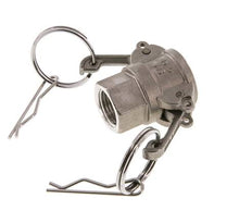 Acoplamiento de acero inoxidable Camlock DN 15 (1/2'') Rp 1/2'' Rosca Hembra Tipo D MIL-C-27487