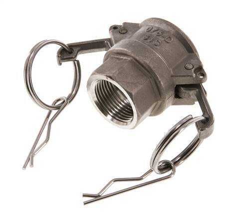 Camlock DN 20 (3/4'') Stainless Steel Coupling Rp 3/4'' Female Thread Type D MIL-C-27487