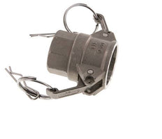 Acoplamiento de acero inoxidable Camlock DN 25 (1'') Rp 1'' Rosca Hembra Tipo D MIL-C-27487