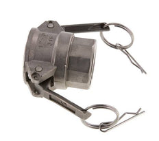 Acoplamiento de acero inoxidable Camlock DN 32 (1 1/4'') Rp 1 1/4'' Rosca Hembra Tipo D MIL-C-27487