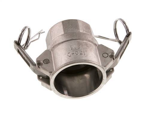 Camlock DN 40 (1 1/2'') Stainless Steel Coupling Rp 1 1/2'' Female Thread Type D MIL-C-27487