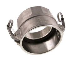 Acoplamiento de acero inoxidable Camlock DN 90 (4'') Rp 4'' Rosca Hembra Tipo D MIL-C-27487