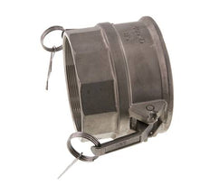 Acoplamiento de acero inoxidable Camlock DN 90 (4'') Rp 4'' Rosca Hembra Tipo D MIL-C-27487