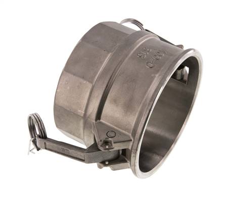 Acoplamiento de acero inoxidable Camlock DN 140 (6'') Rp 6'' Rosca Hembra Tipo D MIL-C-27487