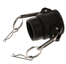 Acoplamiento de polipropileno Camlock DN 32 (1 1/4'') Rp 1 1/4'' Hembra Tipo D MIL-C-27487
