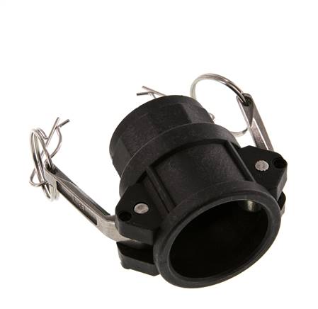 Acoplamiento de polipropileno Camlock DN 32 (1 1/4'') Rp 1 1/4'' Hembra Tipo D MIL-C-27487