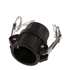 Acoplamiento de polipropileno Camlock DN 32 (1 1/4'') Rp 1 1/4'' Hembra Tipo D MIL-C-27487