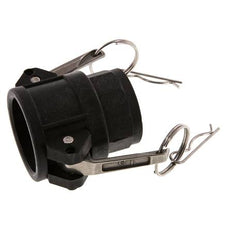 Acoplamiento de polipropileno Camlock DN 32 (1 1/4'') Rp 1 1/4'' Hembra Tipo D MIL-C-27487