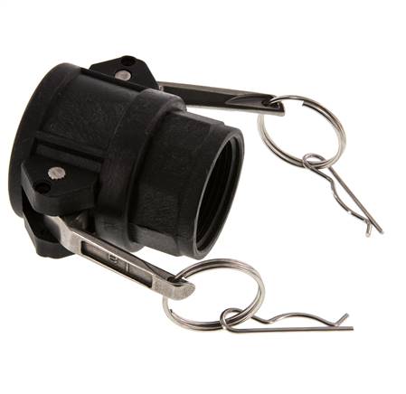 Acoplamiento de polipropileno Camlock DN 32 (1 1/4'') Rp 1 1/4'' Hembra Tipo D MIL-C-27487
