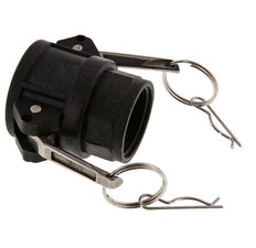 Acoplamiento de polipropileno Camlock DN 32 (1 1/4'') Rp 1 1/4'' Hembra Tipo D MIL-C-27487