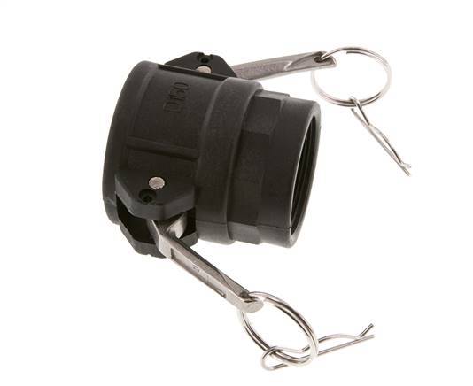 Camlock DN 40 (1 1/2'') Polypropylene Coupling Rp 1 1/2'' Female Thread Type D MIL-C-27487