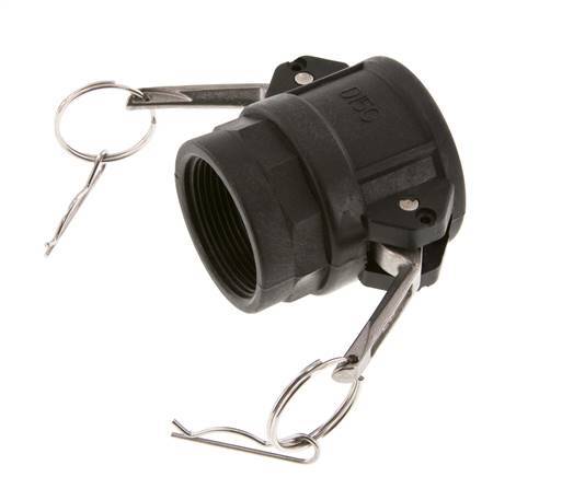 Camlock DN 40 (1 1/2'') Polypropylene Coupling Rp 1 1/2'' Female Thread Type D MIL-C-27487