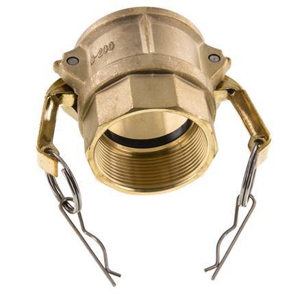 Camlock DN 50 (2'') Brass Coupling Rp 2'' Female Thread Type D MIL-C-27487