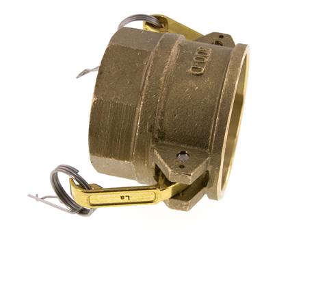 Acoplamiento de latón Camlock DN 75 (3'') Rosca hembra de 3'' Tipo D MIL-C-27487