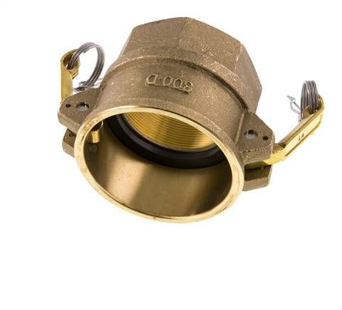 Acoplamiento de latón Camlock DN 75 (3'') Rosca hembra de 3'' Tipo D MIL-C-27487