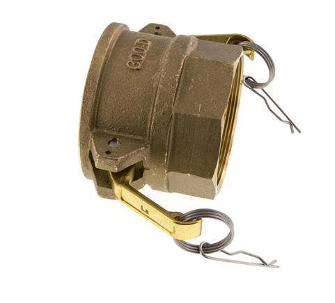 Acoplamiento de latón Camlock DN 75 (3'') Rosca hembra de 3'' Tipo D MIL-C-27487