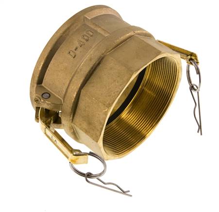 Acoplamiento de latón Camlock DN 90 (4'') Rosca hembra de 4'' Tipo D MIL-C-27487