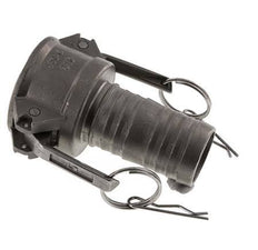 Camlock DN 40 (1 1/2'') Stainless Steel Coupling Hose Pillar (38 mm) Type C MIL-C-27487