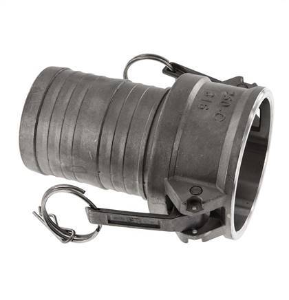 Camlock DN 60 (2 1/2'') Stainless Steel Coupling Hose Pillar (63 mm) Type C MIL-C-27487