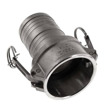 Camlock DN 60 (2 1/2'') Stainless Steel Coupling Hose Pillar (63 mm) Type C MIL-C-27487