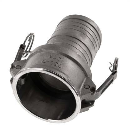 Camlock DN 60 (2 1/2'') Stainless Steel Coupling Hose Pillar (63 mm) Type C MIL-C-27487