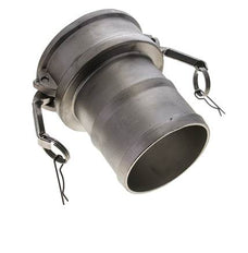 Acoplamiento de acero inoxidable Camlock DN 140 (6'') Pilar de manguera (150 mm) Tipo C MIL-C-27487