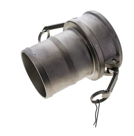 Acoplamiento de acero inoxidable Camlock DN 140 (6'') Pilar de manguera (150 mm) Tipo C MIL-C-27487