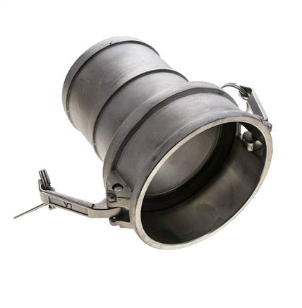 Acoplamiento de acero inoxidable Camlock DN 90 (4'') Pilar de manguera (100 mm) Tipo C MIL-C-27487