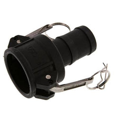 Acoplamiento de polipropileno Camlock DN 40 (1 1/2'') Pilar de manguera (38 mm) Tipo C MIL-C-27487