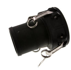 Acoplamiento de polipropileno Camlock DN 90 (4'') Pilar de manguera (100 mm) Tipo C MIL-C-27487