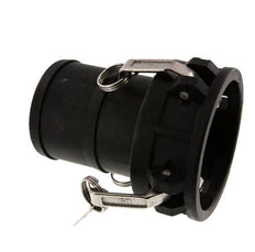 Acoplamiento de polipropileno Camlock DN 90 (4'') Pilar de manguera (100 mm) Tipo C MIL-C-27487