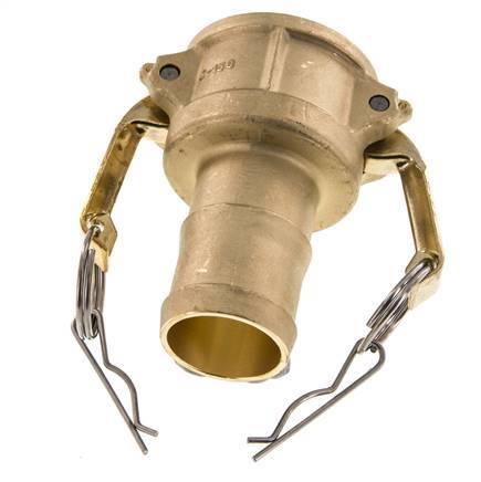 Camlock DN 40 (1 1/2'') Brass Coupling Hose Pillar (38 mm) Type C MIL-C-27487