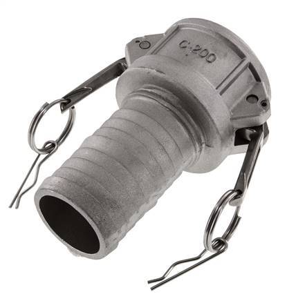 Camlock DN 50 (2'') Aluminium Coupling Hose Pillar (50 mm) Type C MIL-C-27487
