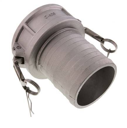 Camlock DN 90 (4'') Aluminium Coupling Hose Pillar (100 mm) Type C MIL-C-27487