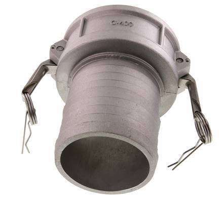 Camlock DN 90 (4'') Aluminium Coupling Hose Pillar (100 mm) Type C MIL-C-27487