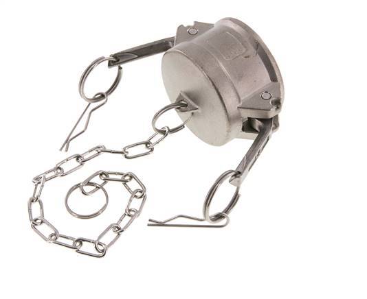 Camlock DN 50 (2'') Stainless Steel Coupling End Cap Type DC MIL-C-27487