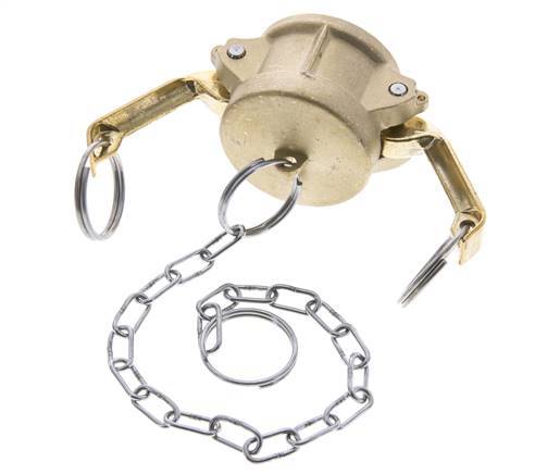Camlock DN 32 (1 1/4'') Brass Coupling End Cap Type DC MIL-C-27487